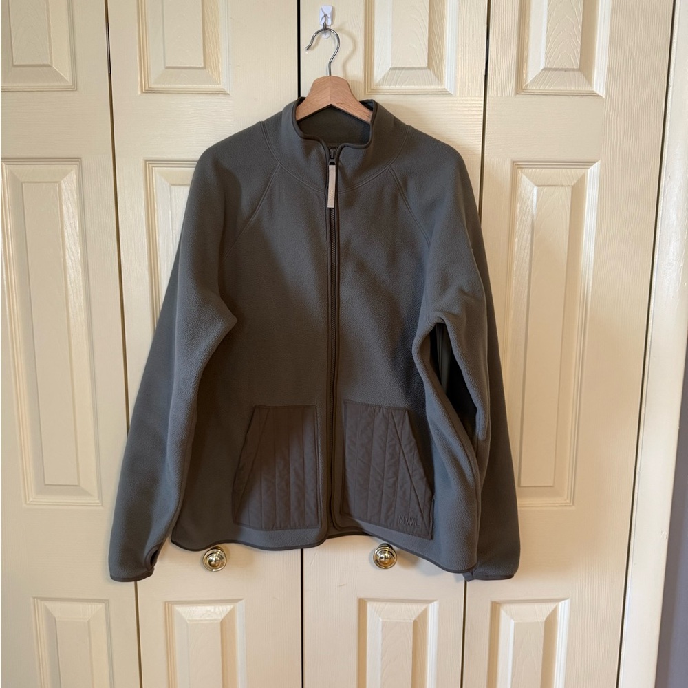 MWL Olive Green Zip-Up Fleece NWOT